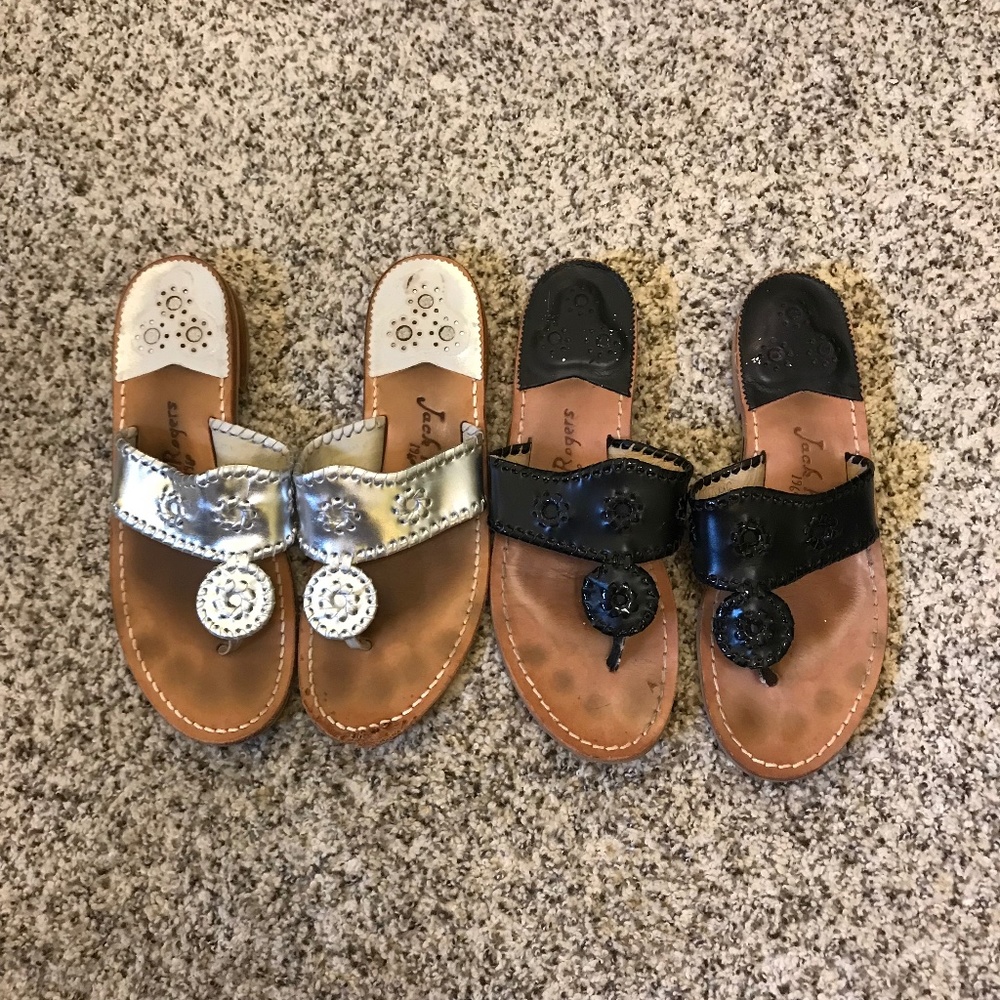 2 Pairs of Classic Jack Rogers Sandals